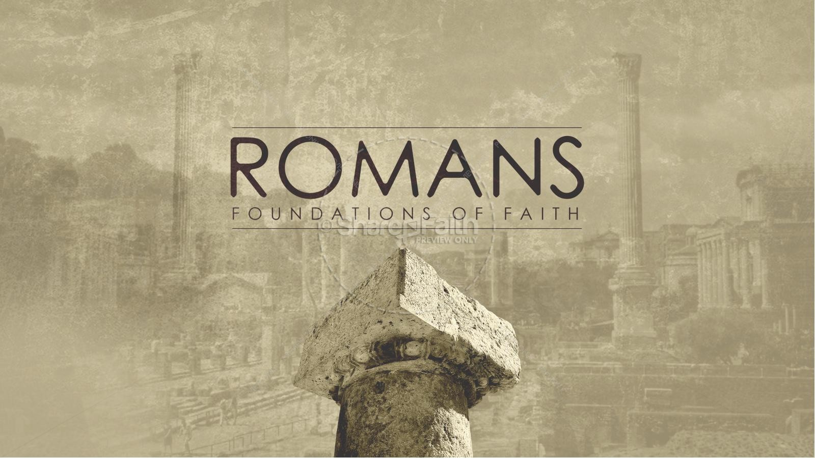 Romans Foundations of Faith Church Title Graphics Thumbnail 1