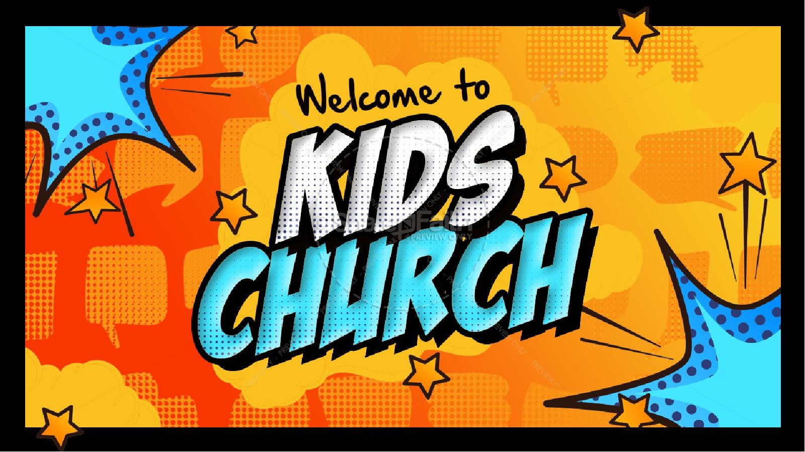 Welcome To Kids Church Church Title Graphics