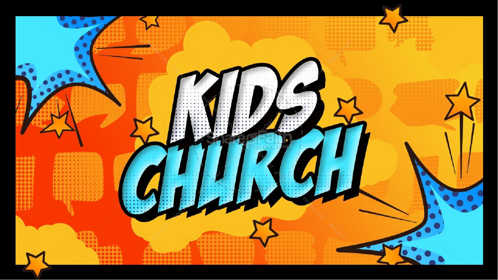 Welcome To Kids Church Church Title Graphics Thumbnail 2