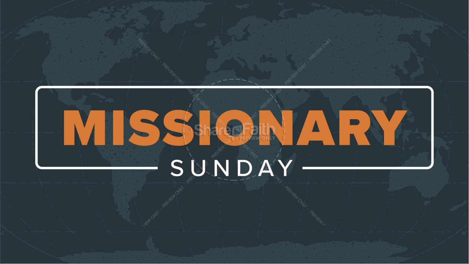 Missionary Sunday Church Title Graphics