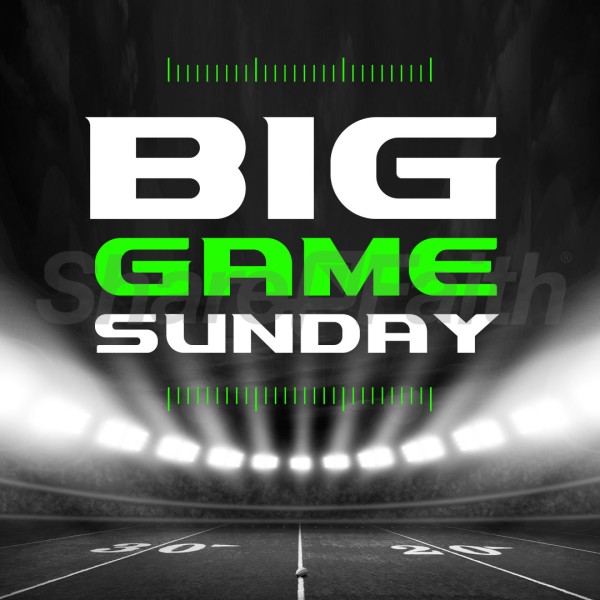 Big Game Sunday Social Media Graphics Thumbnail Showcase
