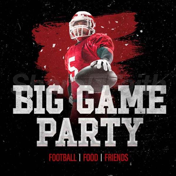 Big Game Party 2 Social Media Graphics Thumbnail Showcase