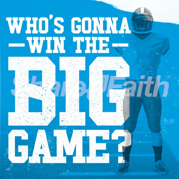 Who's Gonna Win The Big Game Social Media Graphics
