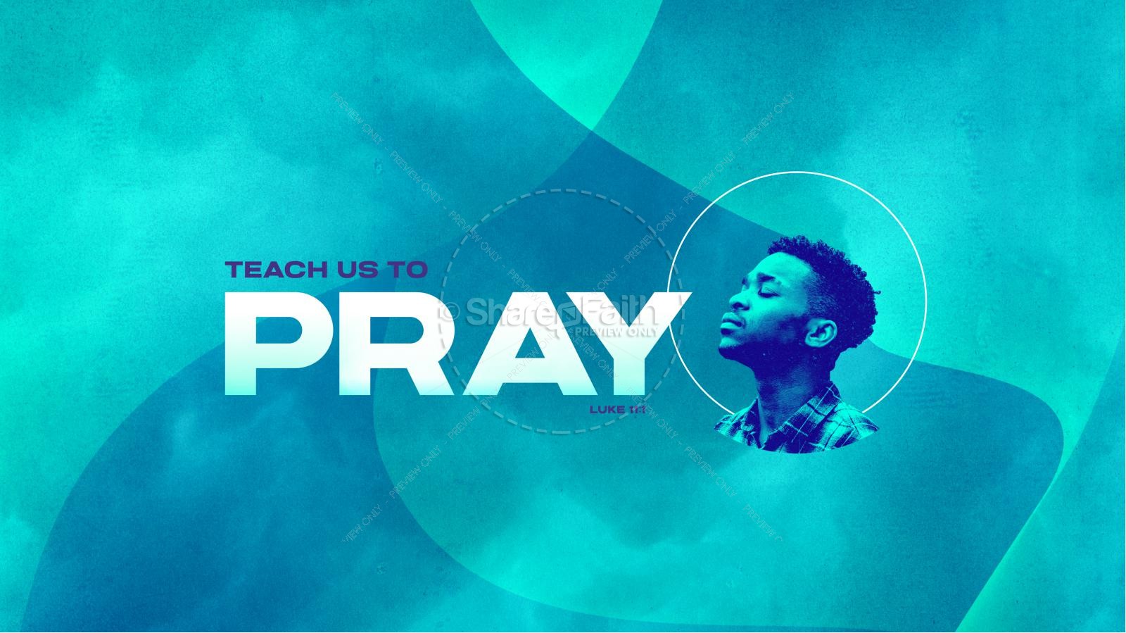 Teach Us To Pray Church Title Graphics
