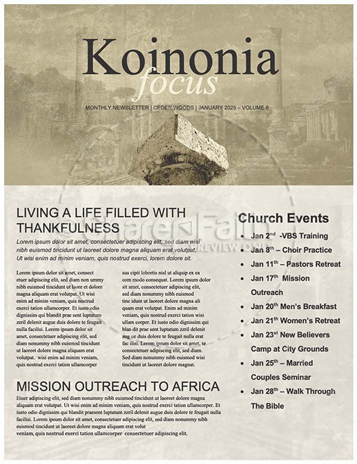 Romans Foundations of Faith Newsletter Thumbnail Showcase