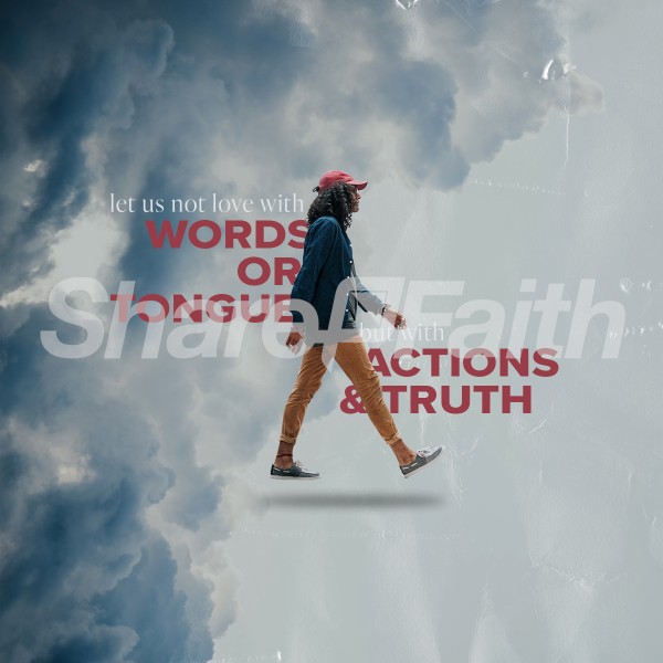 Love with Actions and Truth Social Media Graphic Thumbnail Showcase