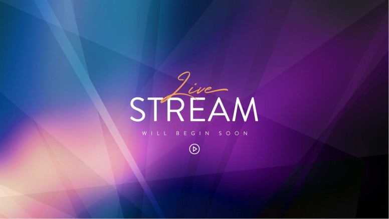 Live Stream Abstract Church Announcement Pre Service Slides