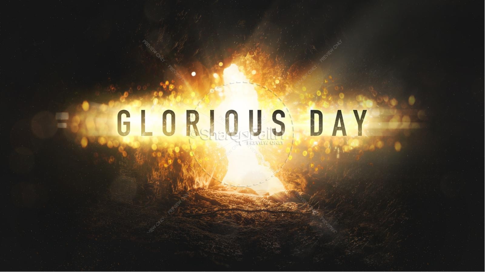 Glorious Day Easter Church Graphics Title Graphics Thumbnail 1