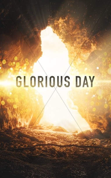 Bulletin Cover Glorious Day Easter Church Graphics