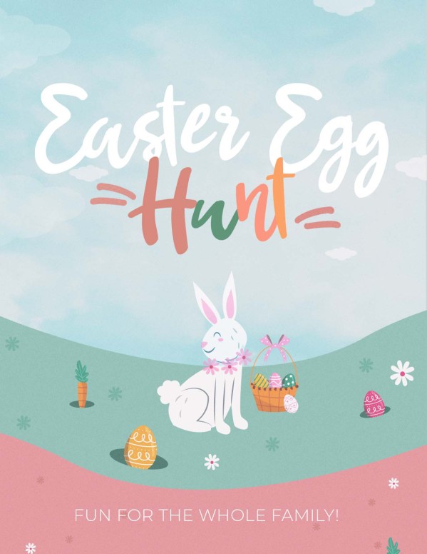 Church Flyer Easter Egg Hunt 2022