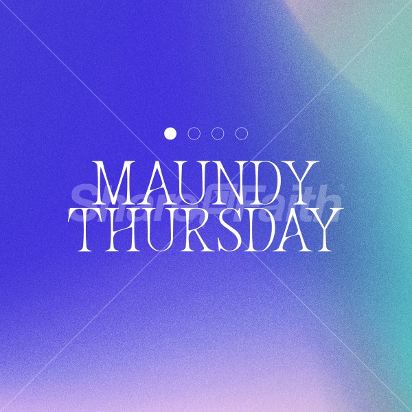 Maundy Thursday Holy Week Social Media Graphics Thumbnail Showcase