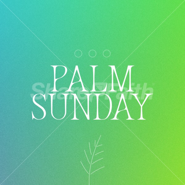 Palm Sunday Holy Week Social Media Graphics Thumbnail Showcase