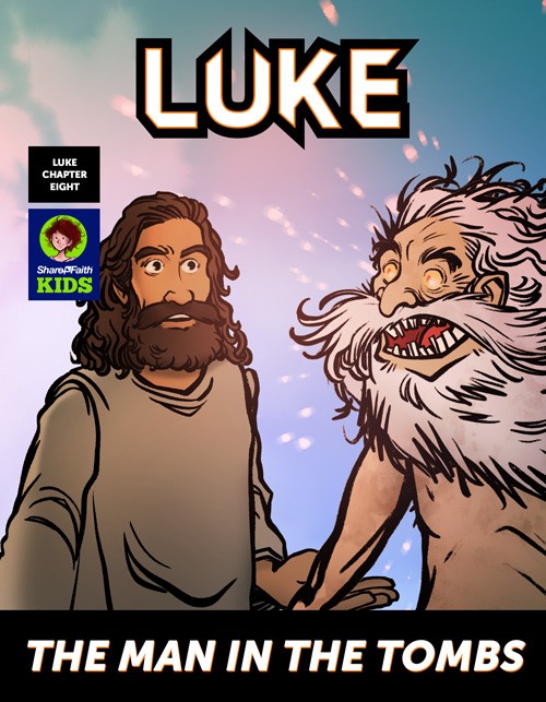 Luke 8 The Man in the Tombs Digital Comic Thumbnail Showcase