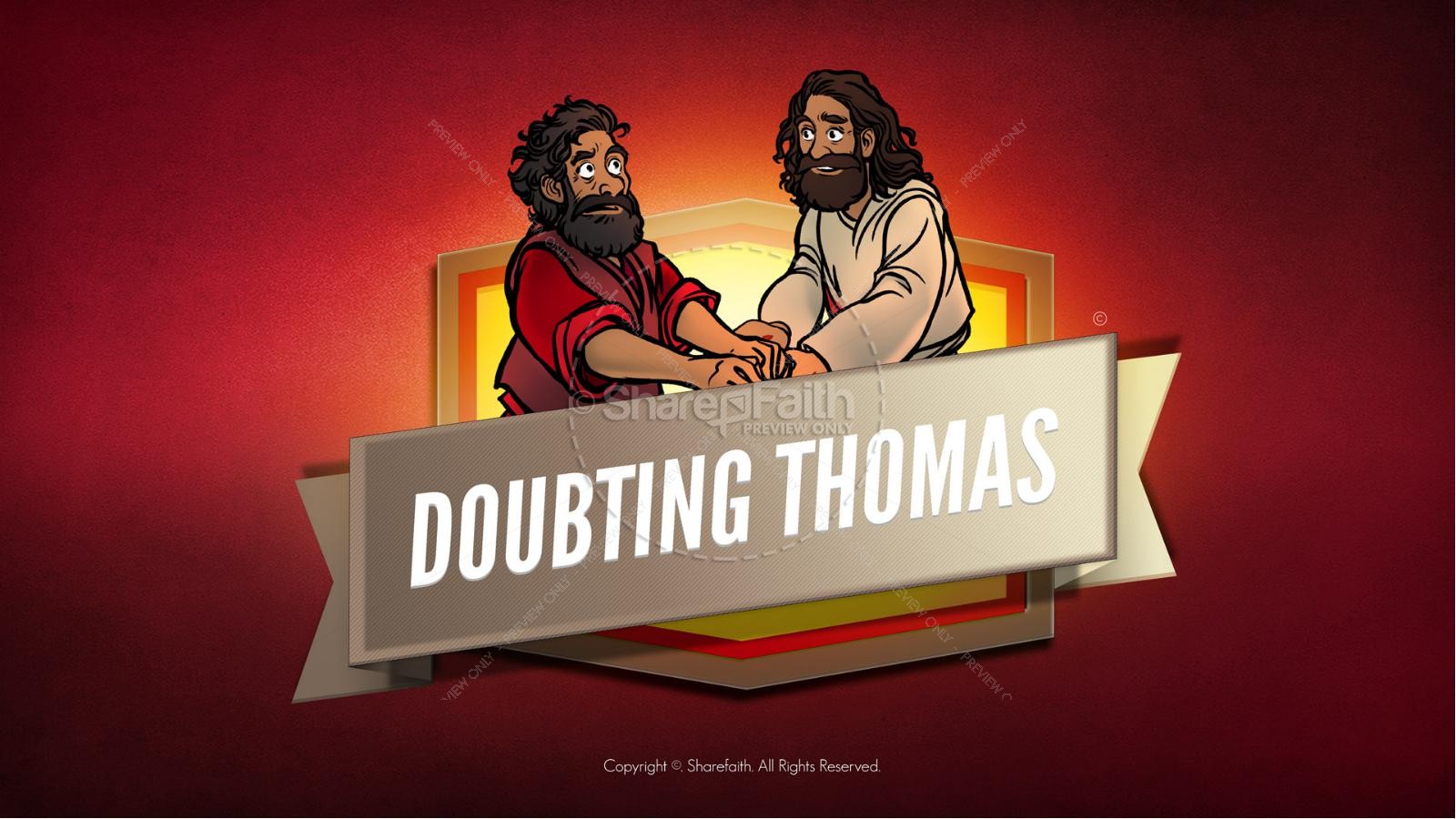 John 20 Doubting Thomas Kids Bible Story Thumbnail 1