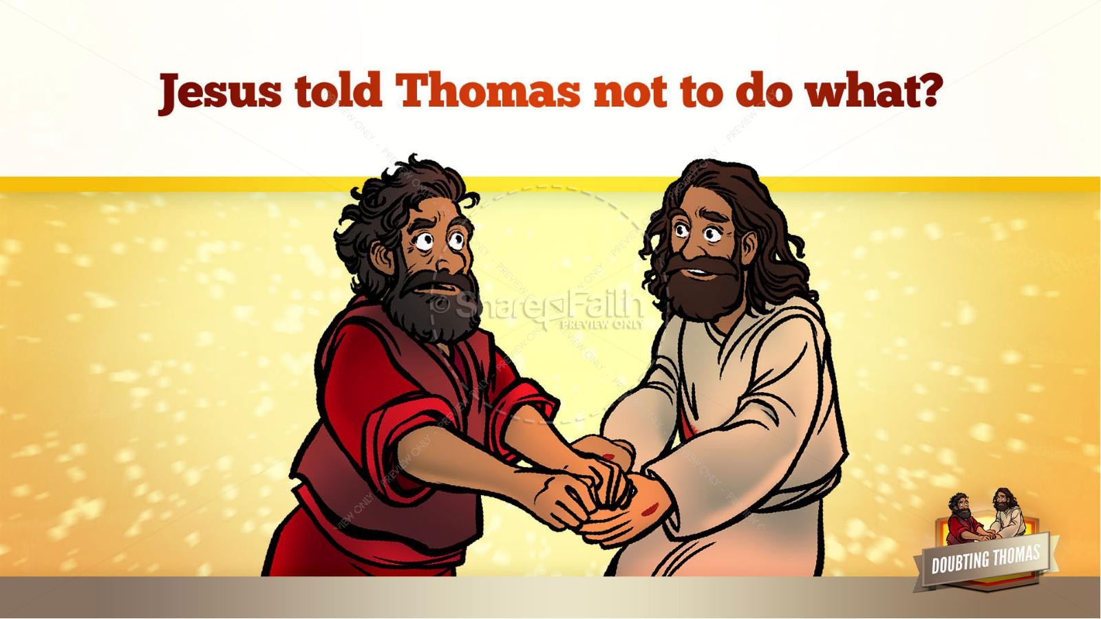John 20 Doubting Thomas Kids Bible Story Thumbnail 31