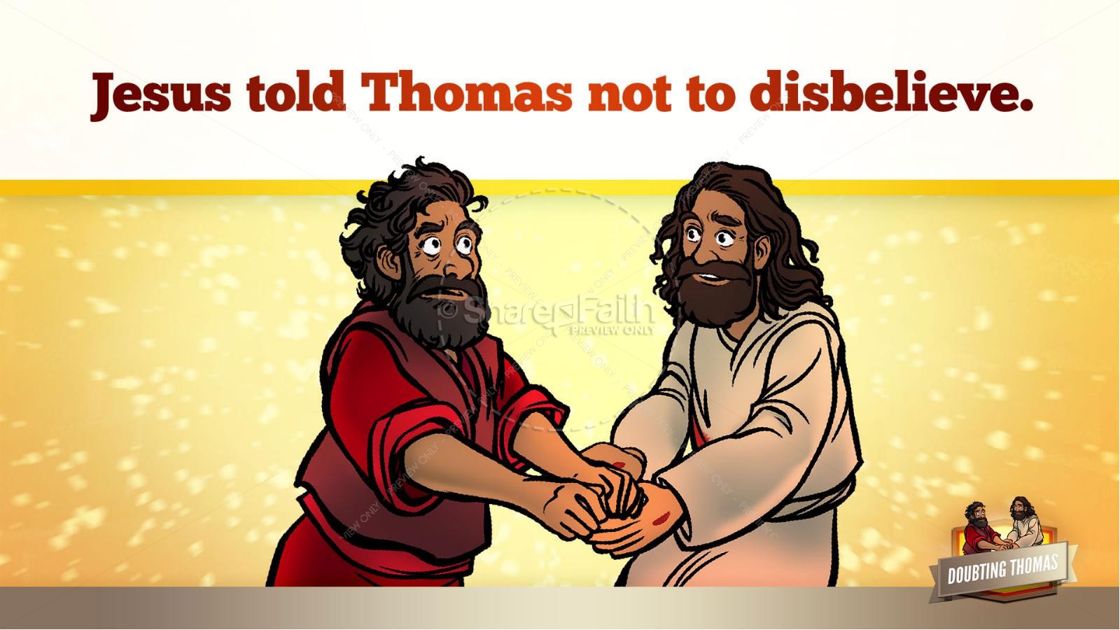John 20 Doubting Thomas Kids Bible Story Thumbnail 32