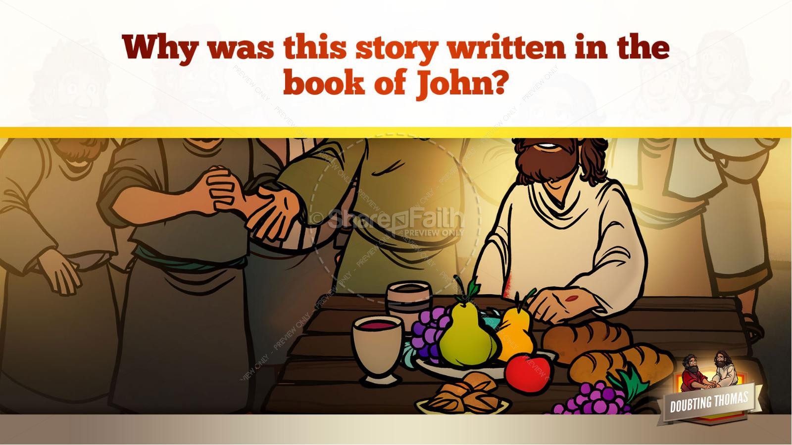 John 20 Doubting Thomas Kids Bible Story Thumbnail 35
