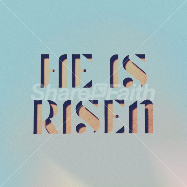 He Is Risen Easter Social Media Graphic Thumbnail Showcase