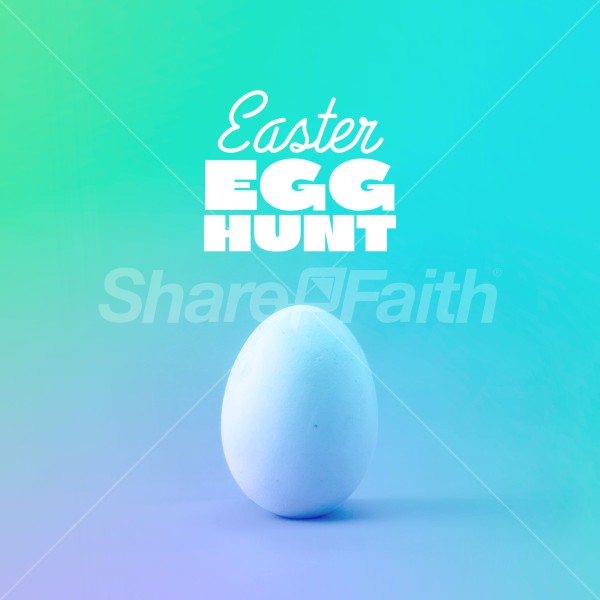 Easter Egg Hunt Easter Social Media Graphic Thumbnail Showcase