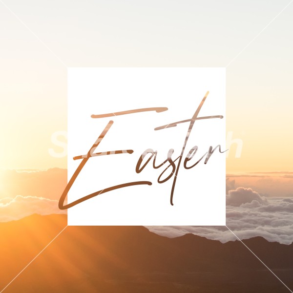 Easter Sunday 2 Social Media Graphic