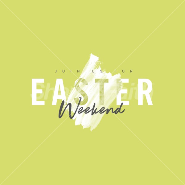 Easter Weekend Join Us Social Media Graphic Thumbnail Showcase