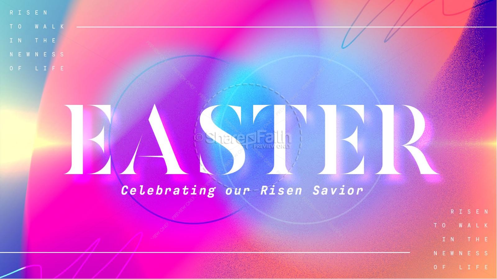 Easter Celebrating Our Risen Savior Title Graphics Thumbnail 1