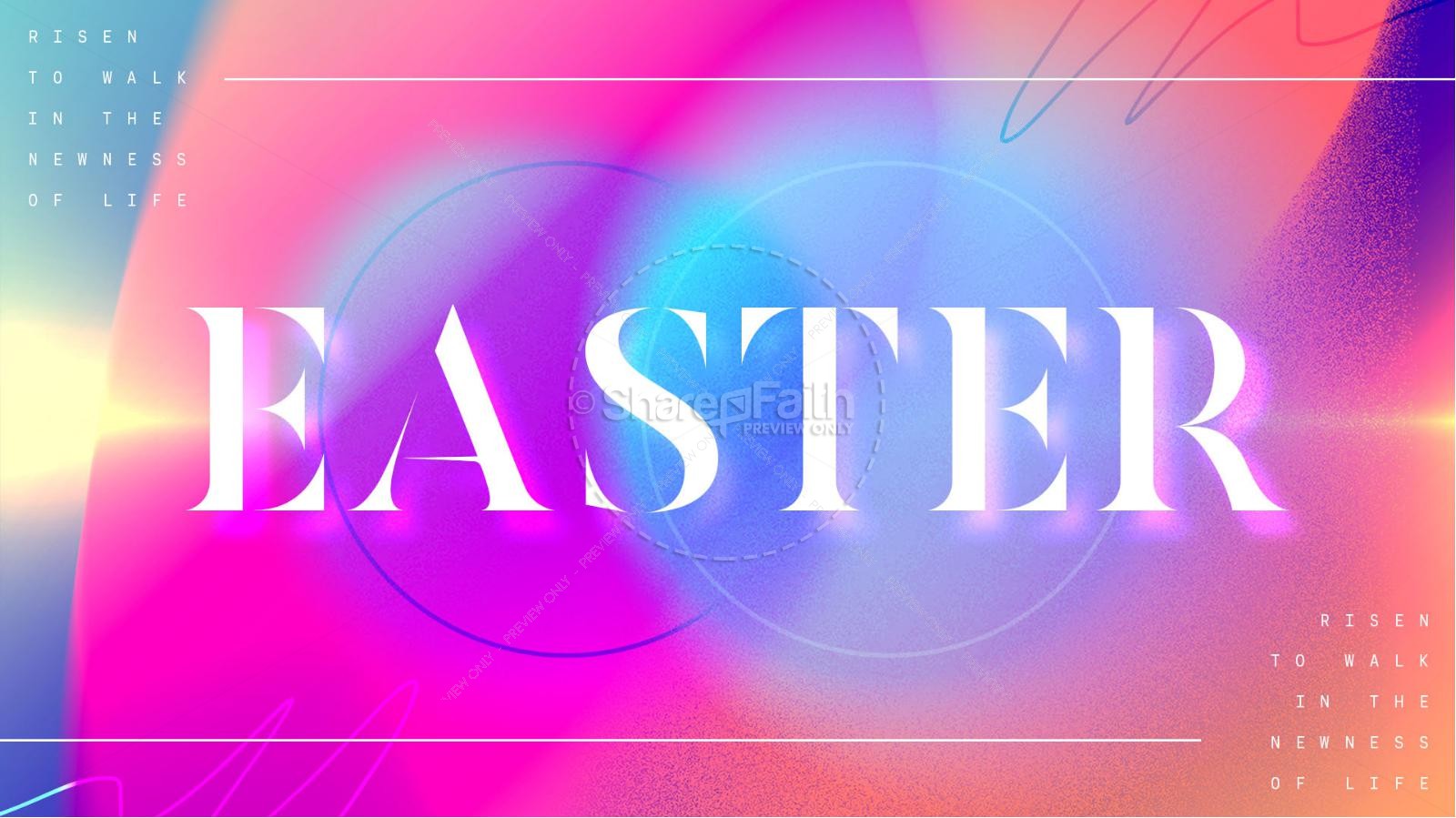 Easter Celebrating Our Risen Savior Title Graphics Thumbnail 2