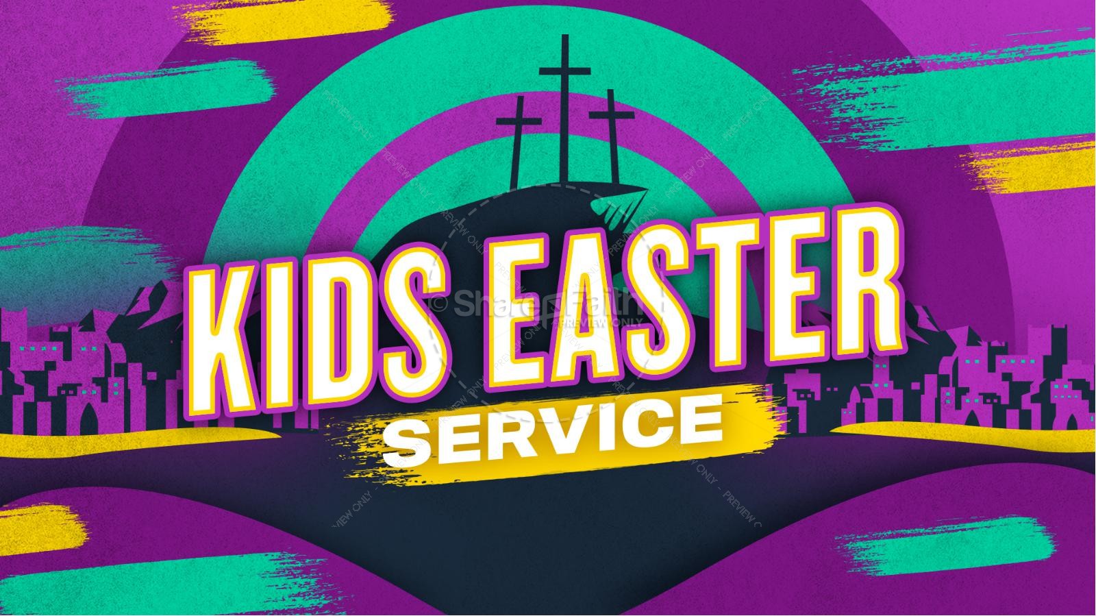 Kids Easter Service Title Graphics Thumbnail 1