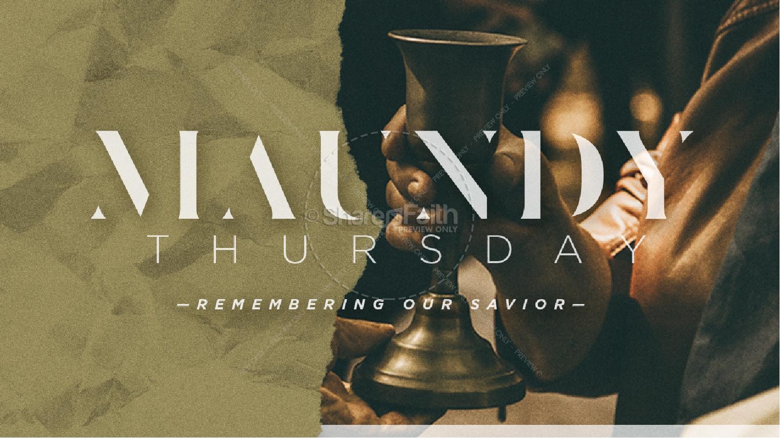 Maundy Thursday Remembering Our Savior Title Graphics