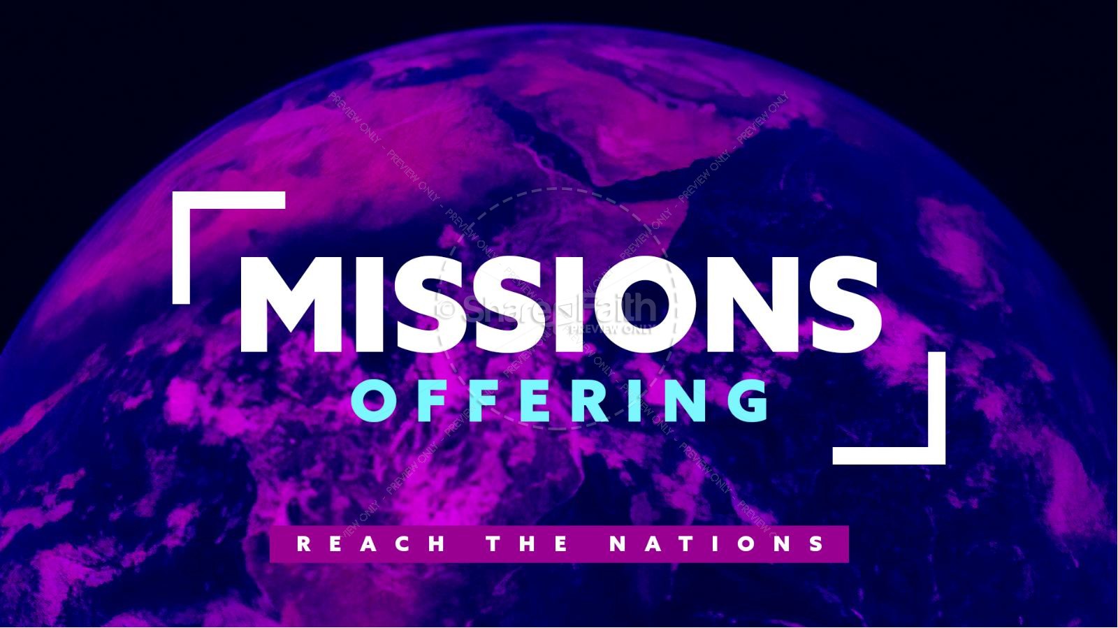 Missions Offering Reach The Nations Title Graphic