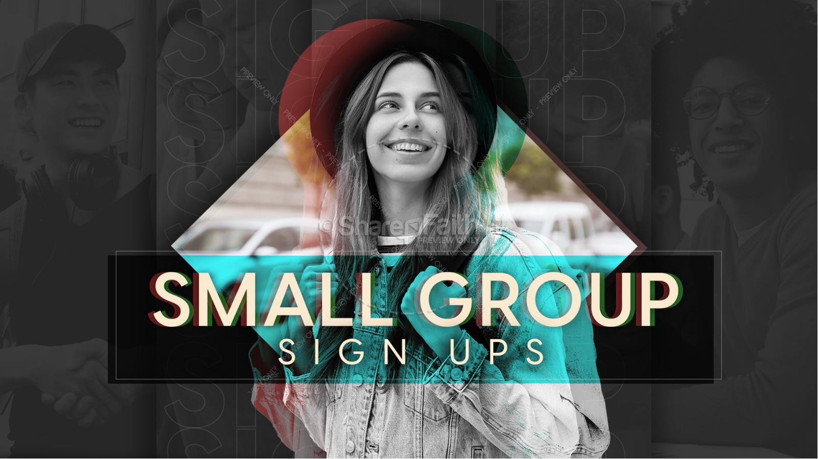 Sign up for A Small Group Title Graphics 2022