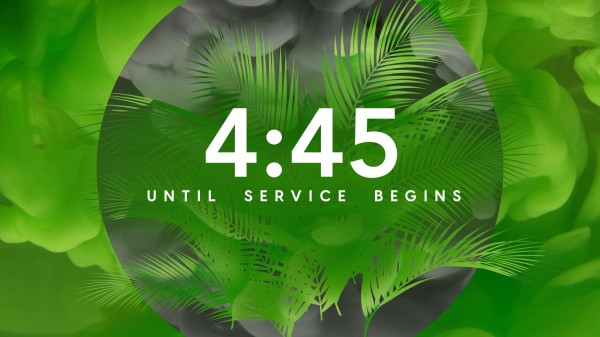 5min iCountdown Palm Sunday Colormix Church Motion Graphics