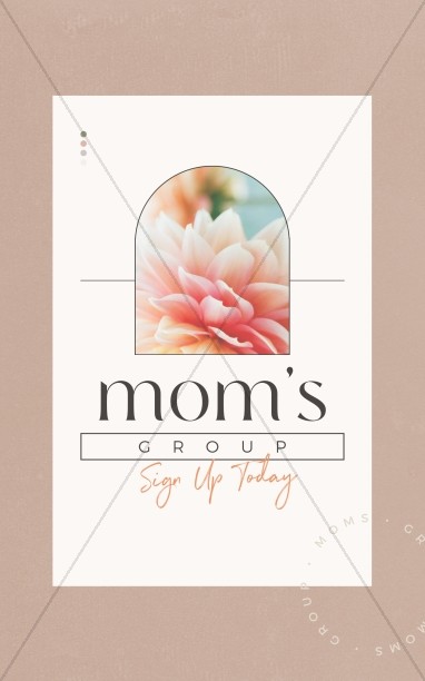 Mom's Group Pre Service Spring Bulletin Cover Thumbnail Showcase