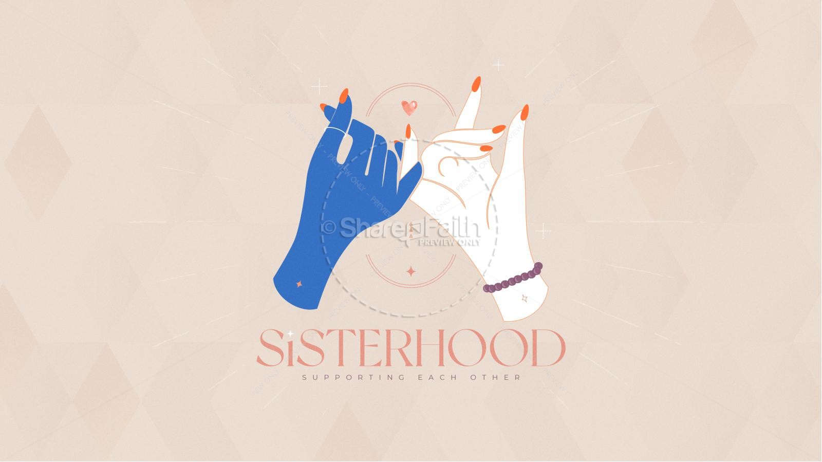 Sisterhood Church Title Graphic Women's Ministry