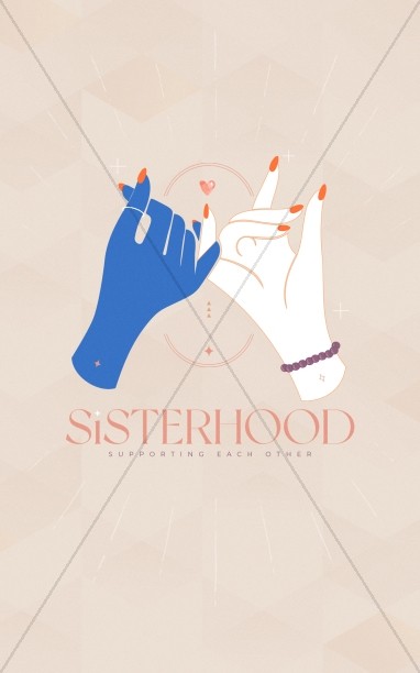 Sisterhood Women's Ministry Church Bifold Bulletin Cover