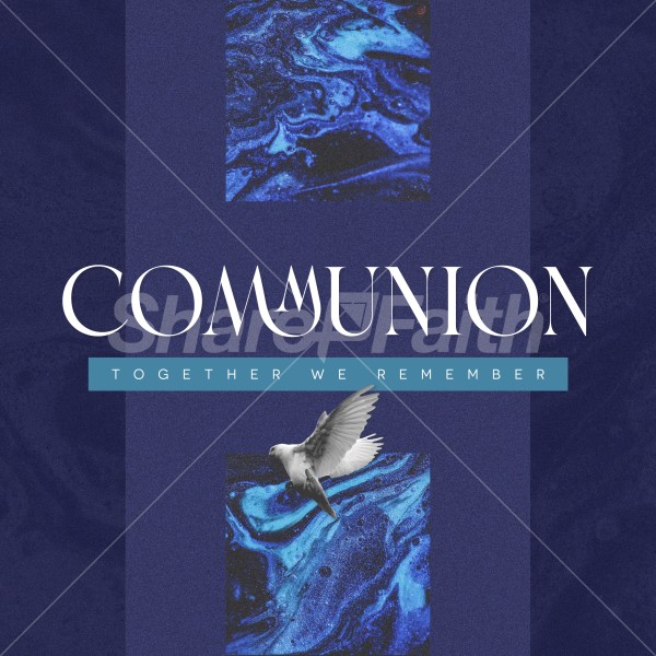 Communion Together We Remember Social Media Graphic Thumbnail Showcase