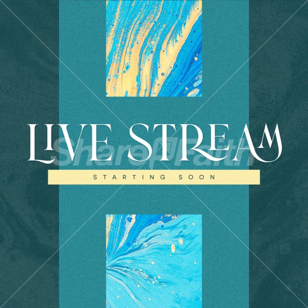 Live Stream Starting Soon Social Media Graphic Thumbnail Showcase