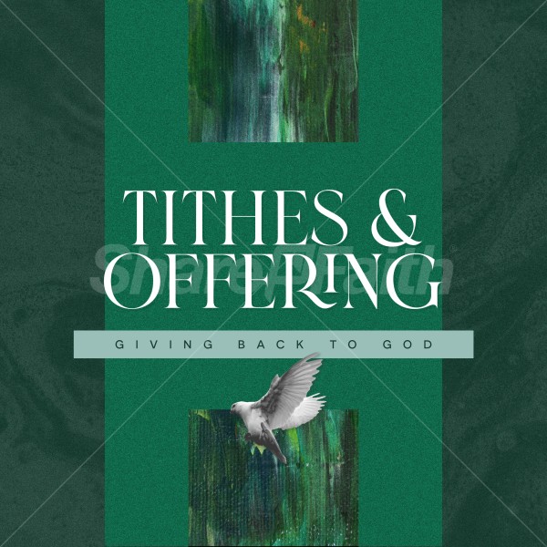 Tithes & Offerings Giving Back to God Social Media Graphic Thumbnail Showcase