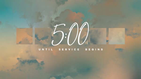 Paradise Clouds Church Motion Graphics Countdown