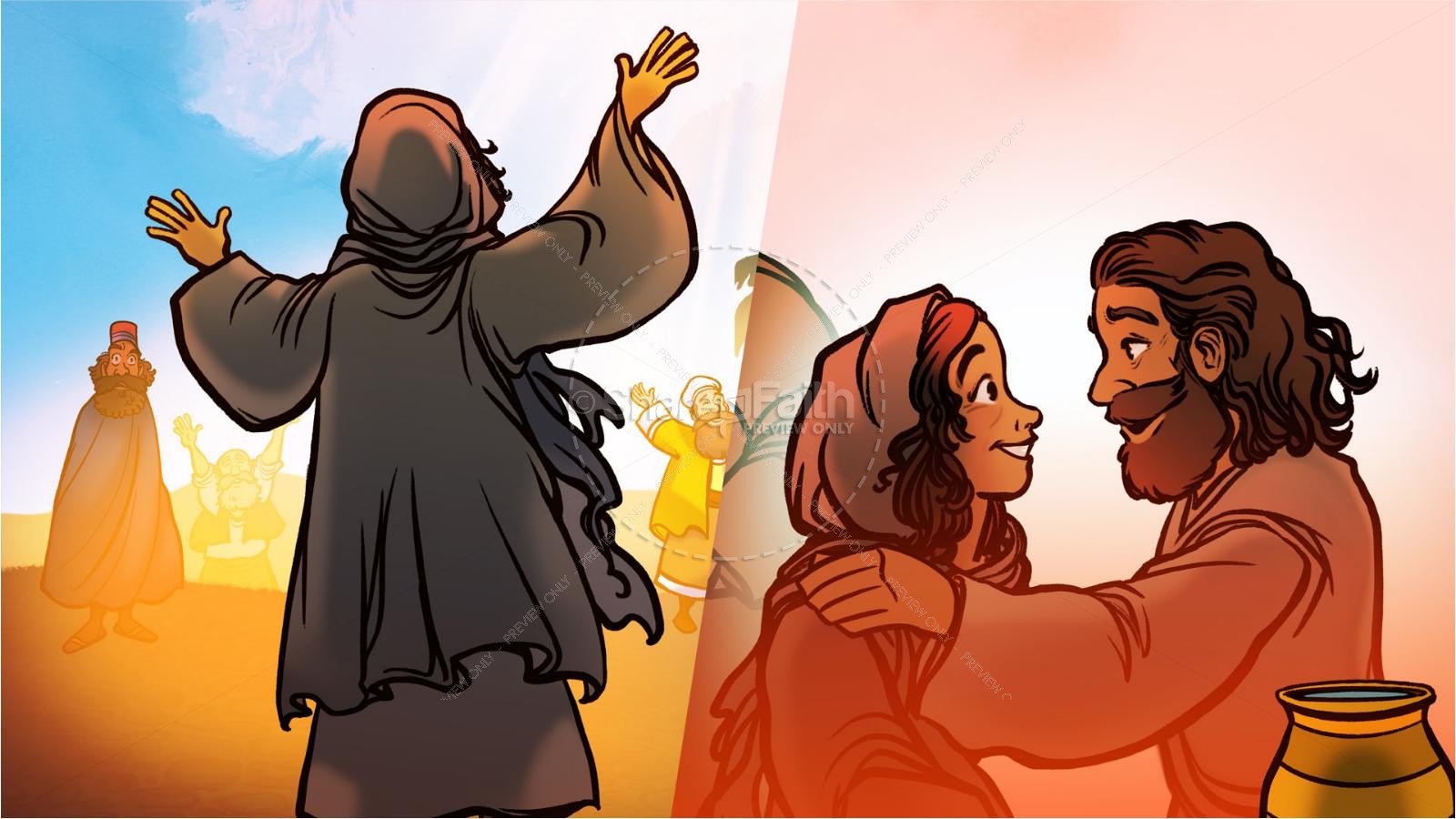 John 4 Woman at the Well Kids Bible Story Thumbnail 8