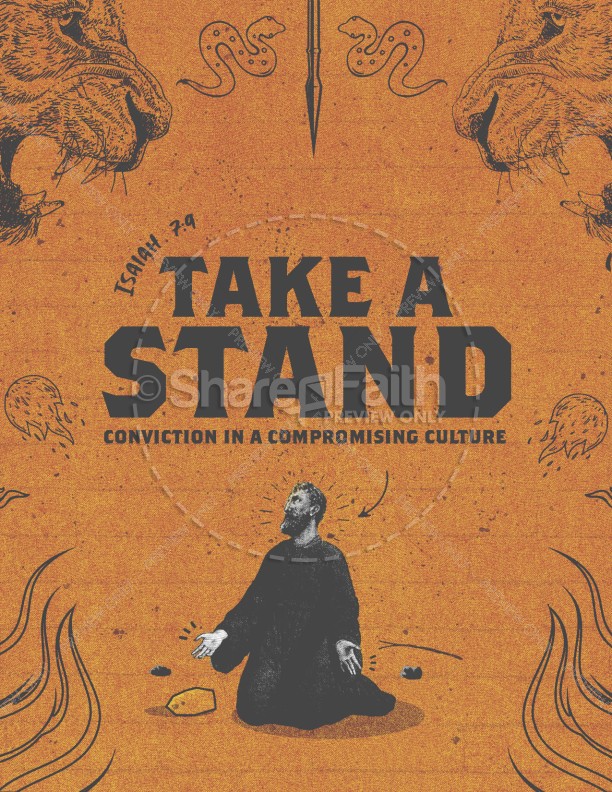 Take a Stand Church Flyer Thumbnail Showcase
