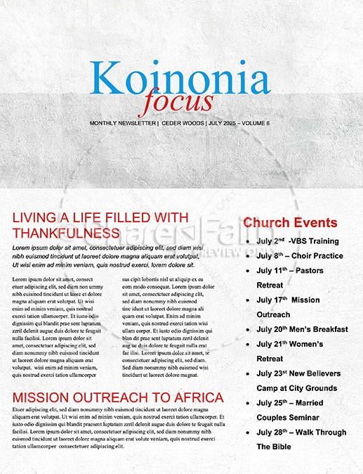 When Life Doesn't Make Sense Church Newsletter Thumbnail Showcase