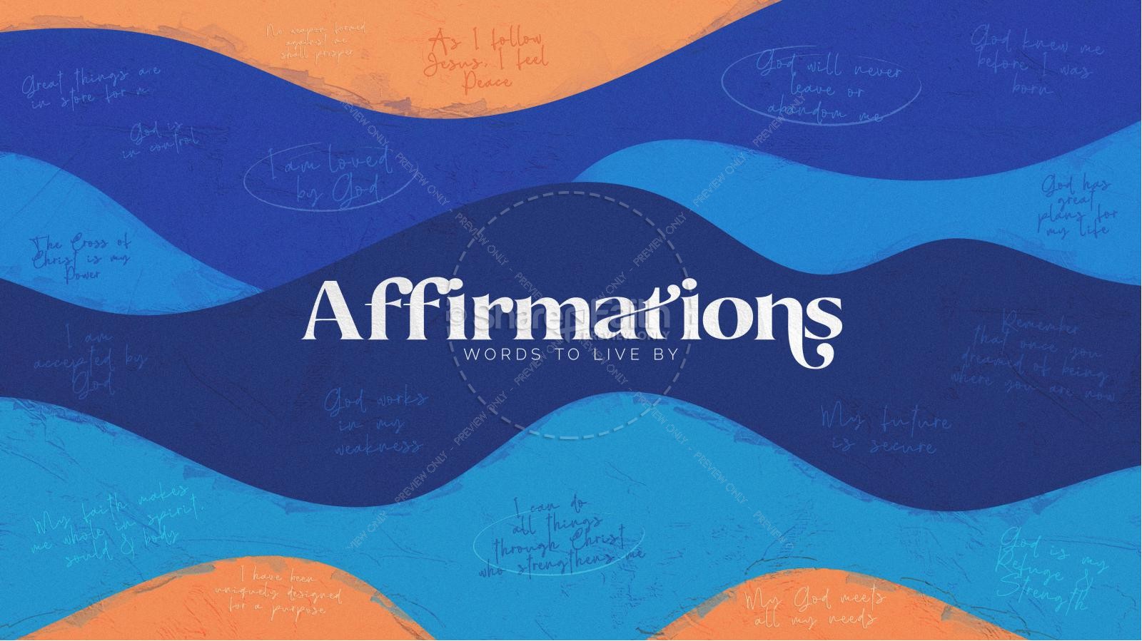 Affirmations Church Title Graphic
