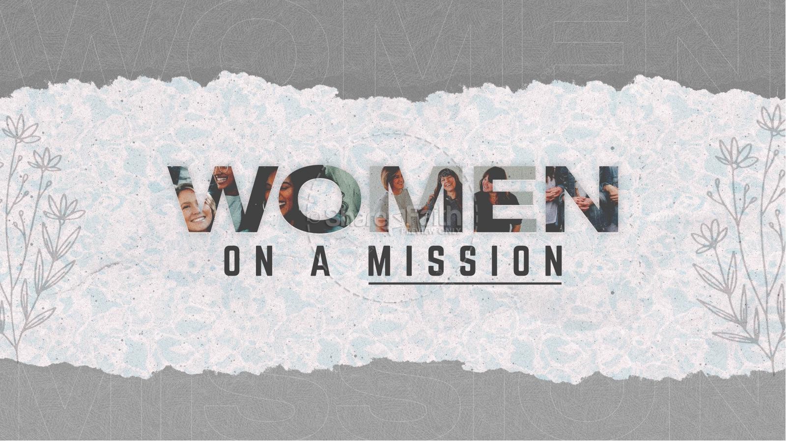 Women On A Mission Sermon Title Graphic Thumbnail 1