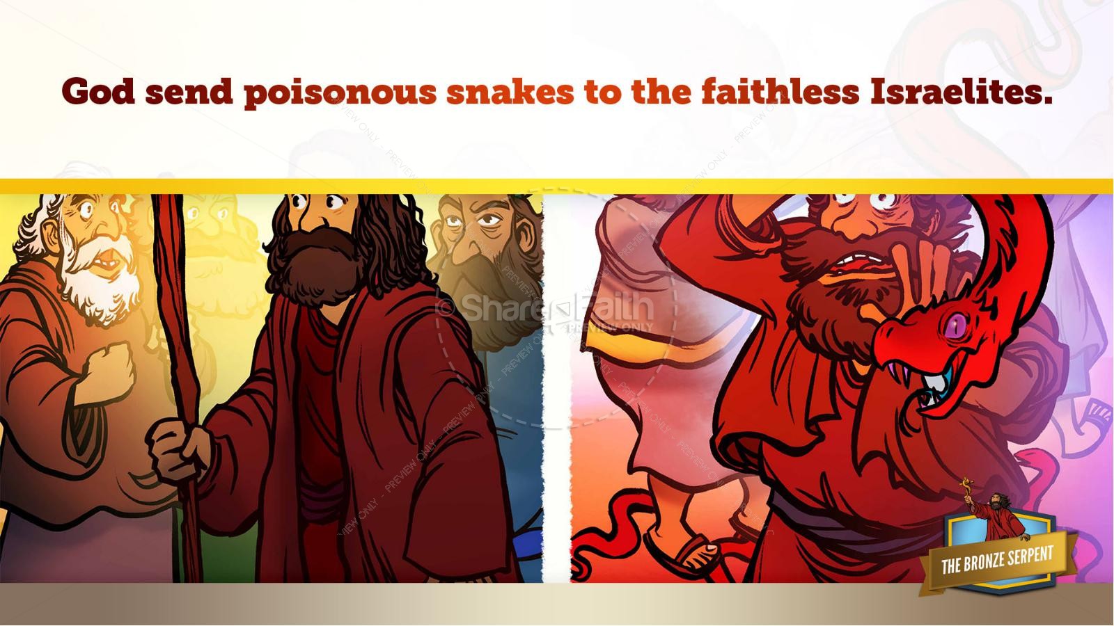 Numbers 21 The Bronze Serpent Kids Bible Story Thumbnail 28
