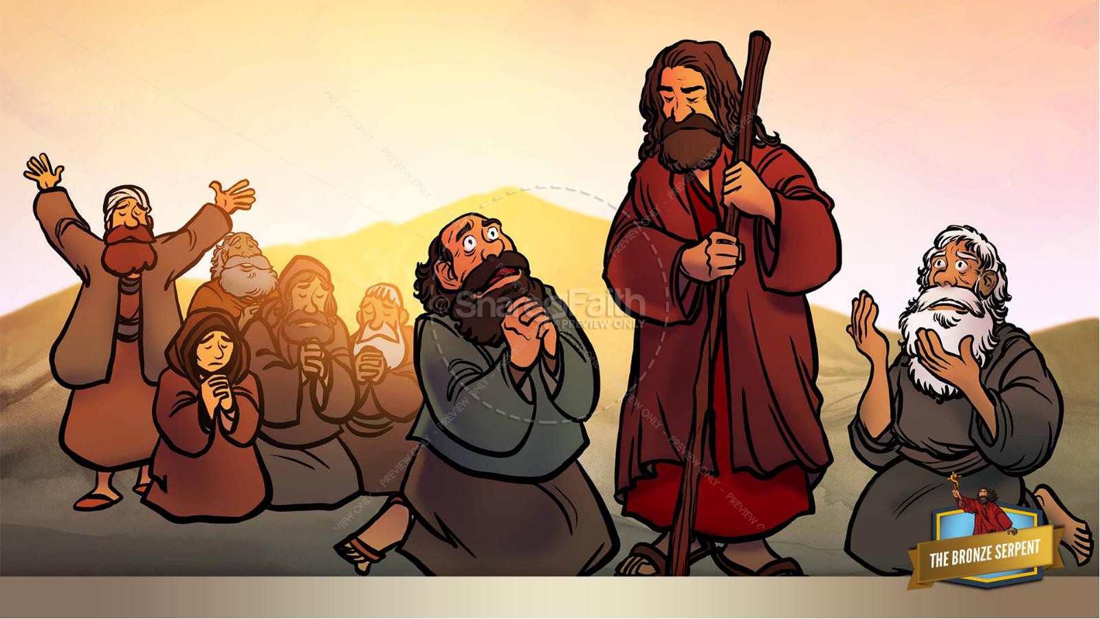Numbers 21 The Bronze Serpent Kids Bible Story Thumbnail 30
