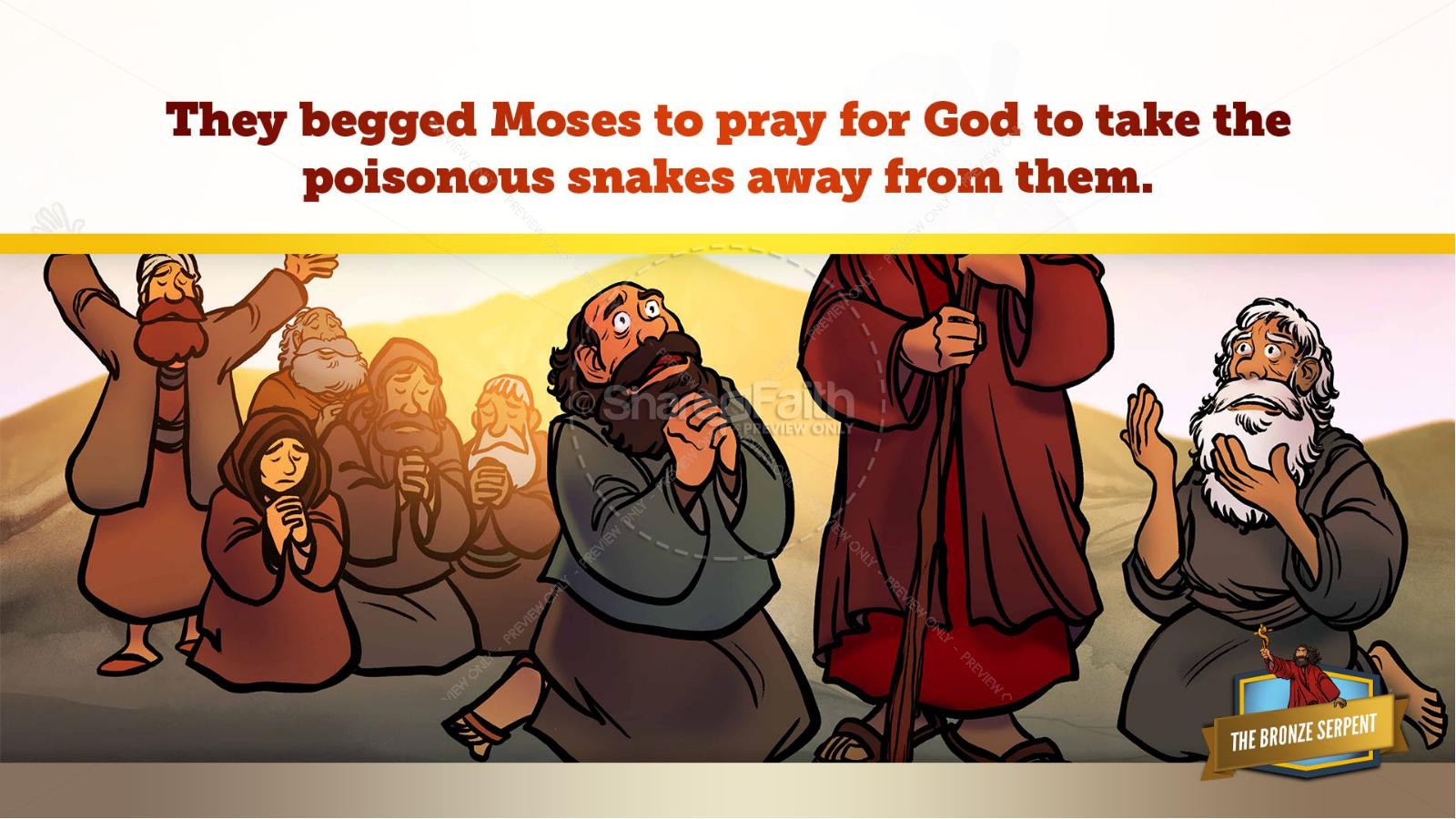 Numbers 21 The Bronze Serpent Kids Bible Story Thumbnail 32