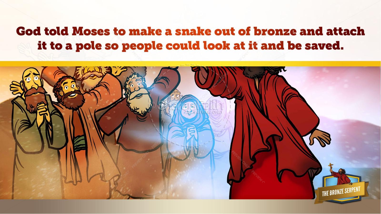 Numbers 21 The Bronze Serpent Kids Bible Story Thumbnail 36