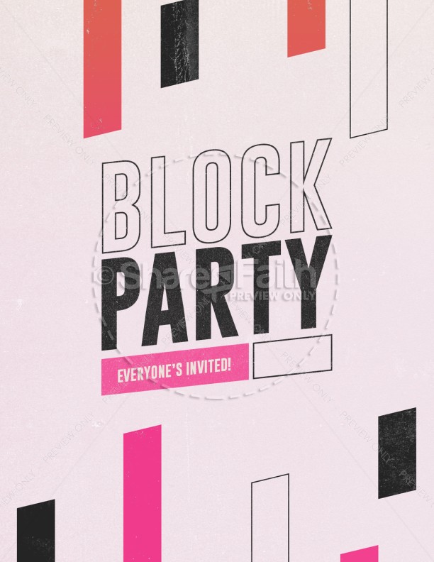 Block Party Church Flyer 2022 Thumbnail Showcase