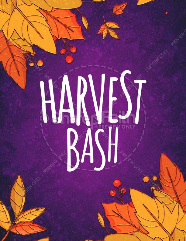 Harvest Bash Church Flyer 2022 Thumbnail Showcase